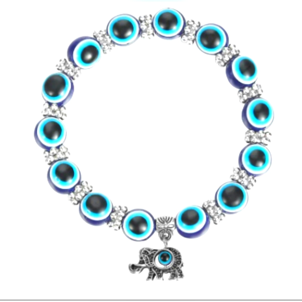 NWT Evil Eye Bracelet with Elephant Pendent
